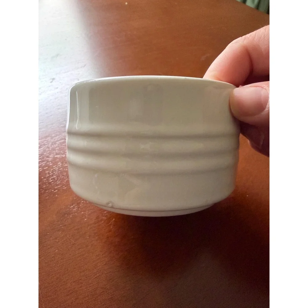 Le Creuset White Stoneware Round‎ Ramekin Straight Wall 200ml NEW